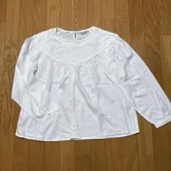 Samansa Mos2 ホワイト 長袖シャツ レース付き　新品未使用