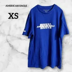 ★AMERICAN EAGLE 【XS】ブルー Tシャツ メンズ レディース