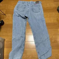 ライトブルー ストレートデニムパンツ