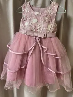 花柄刺繍　チュールドレス 110センチ