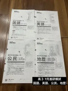 2026年度 高３ 進研模試 総合学力記述模試 7月 フルセット 2026年度 進研模試 総合学力記述模試 7月 4教科セット 高3 - メルカリ