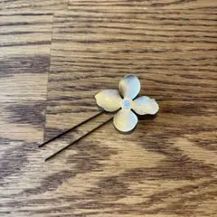 花形ヘアピン 4本セット ゴールド　結婚式