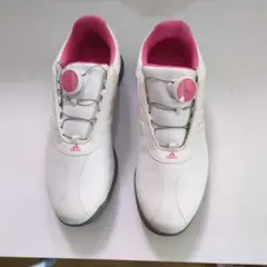 adidas ゴルフシューズ 6 (US) ホワイト/ピンク