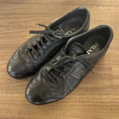 PRADA ブラックレザー スニーカー Prada レザースニーカー | ブラック | FARFETCH JP