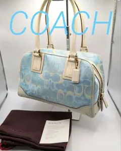 希少 COACH コーチ シグネチャー 6349 ショルダーバッグ ソーホー
