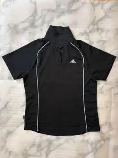 adidas レディース ポロシャツ Mサイズ ブラックのサムネイル