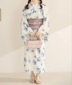 グレイル　浴衣　モノトーンひまわり浴衣セット[gi1507] モノトーンひまわり浴衣セット[gi1507] | レディースファッション通販