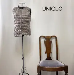 9033【チョコレート色Mサイズ】ユニクロ　ウルトラライト　インナーダウン
