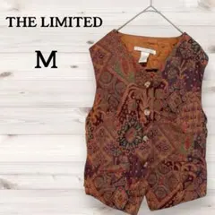レア　THE LIMITED 【M】 多色柄 ノースリーブ　ベスト　ボタニカル