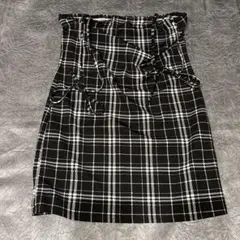 SHEIN チェック柄 ミニ キャミワンピース XL