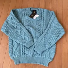 新品・未使用タグ付【Hibeck】アランニット・セーター