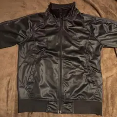 adidas ブラック ジャージジャケット