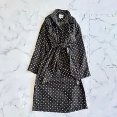 ✨美品✨ NORMA KAMALIノーマカマリ黒ドット柄ワンピース　mr136のサムネイル