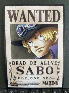 「ワンピース」 麦わらストア 手配書ブロマイド サボ 非売品