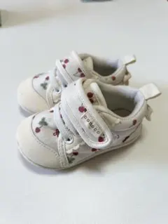 【バースデイ】conoco いちご柄 12.0cm ファーストシューズ