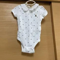 プリント　ブラナンベア　ピーターパン襟　ボディスーツ　6-12m