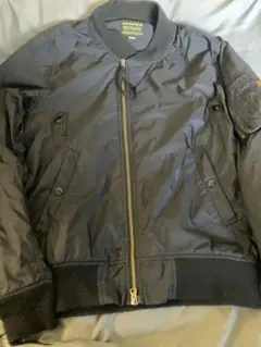 超希少ALPHA INDUSTRIES ブラック MA-1 フライトジャケット