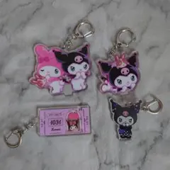 サンリオ　マイメロディ&クロミ　アクリルキーホルダーセット