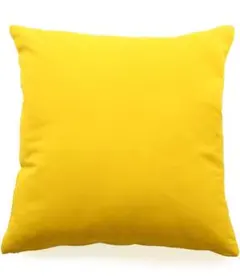 1 クッションカバー 50×50 おしゃれ 日本製 正方形 イエロー 2枚セット