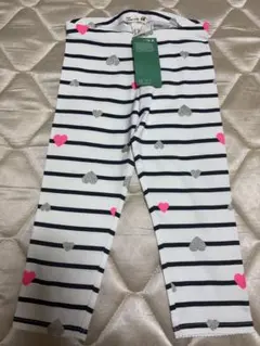 最終お値下げ！！新品タグ付き☆H&M ボーダー ハート柄 スパッツ