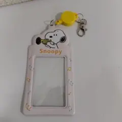 【難あり】スヌーピー パスケース リール付き