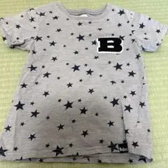 星柄Tシャツ グレー　ボブソン　120