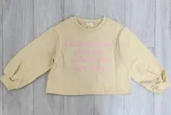 新品未使用 リセマイン ロゴプリント トレーナー 110サイズ