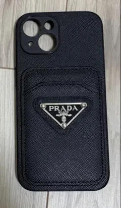 【匿名送料込み】PRADA トライアングルロゴ iphone15 ケース