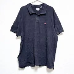 リーバイス ポロシャツ 襟付き 半袖 無地 3XL 黒 ビッグサイズ ゆったりのサムネイル