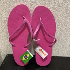 ブラジル製dupe足元のお洒落新品タグ付24.5cmDupeローズのサムネイル