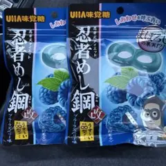 忍者めし 鋼 改 ブルーラズベリー味 UHA味覚糖 おためし45g×2袋のサムネイル