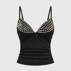 grunge punk スタッズ タンクトップ キャミソール