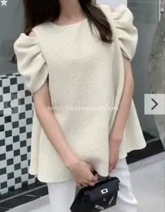 2025年最新】パフスリーブオフショルツイードトップスの人気アイテム