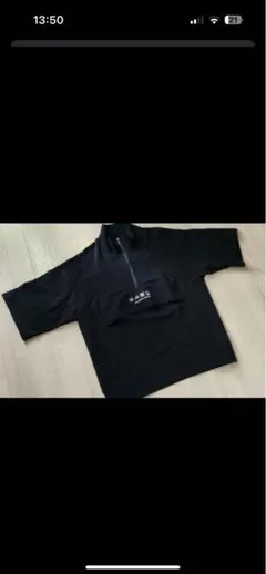 シャリーフ ハーフジップシャツ　ブラック