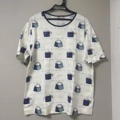 訳あり！DAKS バッグ柄 半袖Tシャツ ホワイトのサムネイル