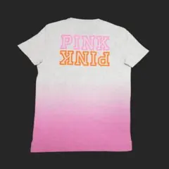 ★新品★ピンク★グラデーションプリントポケットTシャツ(Grey/Pink/S)のサムネイル