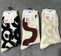 新品未使用　UNIQLO×marimekko ソックス　靴下　3足セット