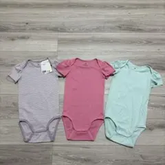 H&M キッズ コットン　ボディスーツ ロンパース