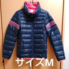 adidas ネイビー/ピンク 中綿ジャケット サイズM　レディース　軽量