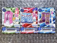 アイカツ　ストライプタイピングシャツ　音城セイラ　霧矢あおい　藤堂ユリカ