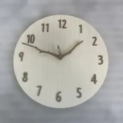 ナチュラル木目調クォーツ掛時計