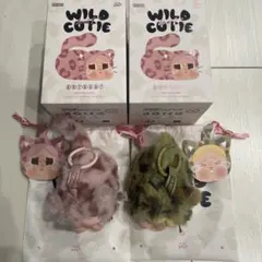 2個　CRYBABY POPMART ピンク　迷彩　WILD but CUTIE