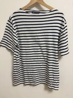 美品 セントジェームス 半袖 ボーダー ネイビー バスクシャツ 6 半袖Tシャツ