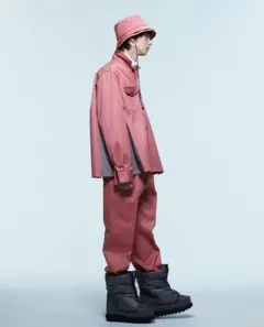 美品22aw sacai サカイ ダブルブリムハット PINK 1のサムネイル
