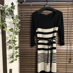 未使用INTERPLANET ストライプニットワンピース