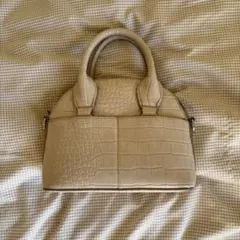 ZARA アイボリー クロコダイル型押し ショルダーバッグ 【お値下げ中】