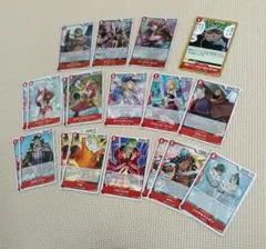 ワンピースカード 赤色カード 19枚まとめ売り