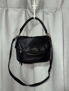 kate spade ブラックショルダーバッグ