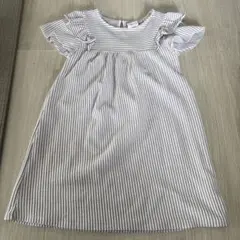 ZARA kids ストライプ柄フリル袖ワンピース 110cm