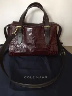 COLE HAAN ストラップ付　2WAY ハンドバッグ